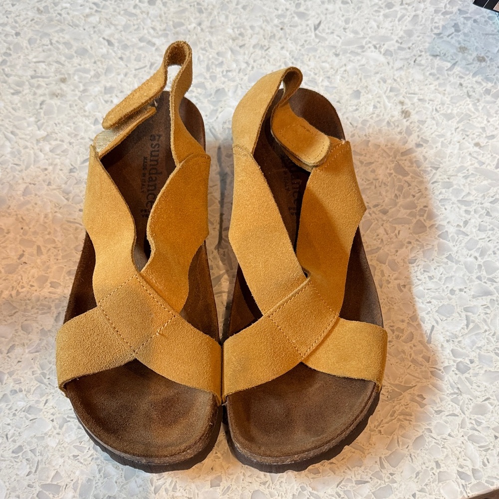 Sundance Mustard Suede Footwear